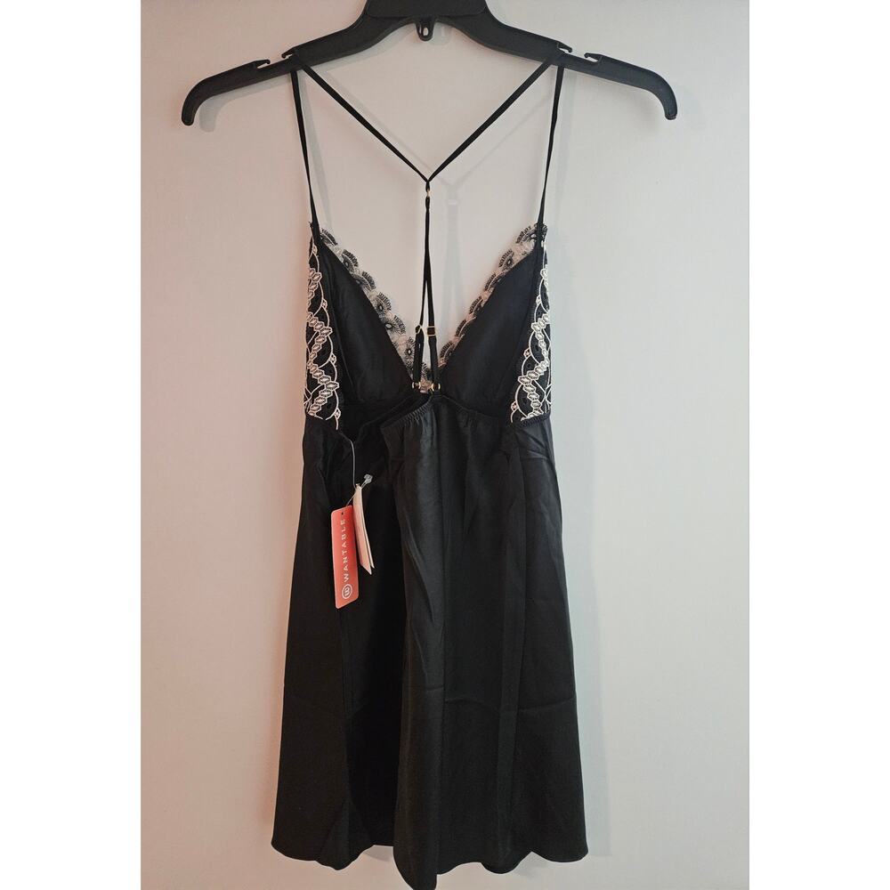 Brand New Flora Nikrooz Sydney Charmeuse Chemise With Lace Size Large - Picture 6 of 8